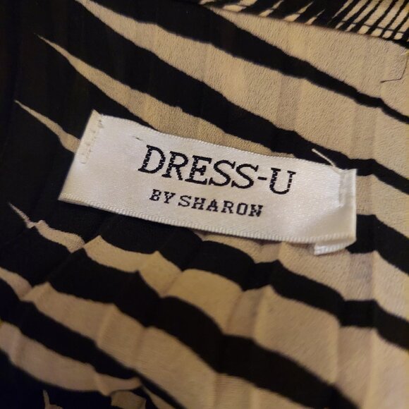 DRESS-U By Sharon Y2K Lace Up Crinkle Blouse Size M Med 90s - Picture 3 of 4